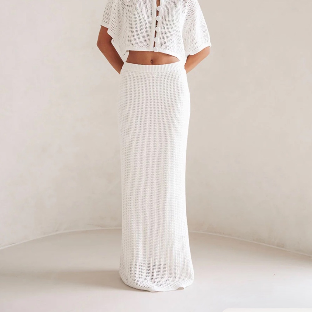 SABO SKIRT white mekkah skirt XS NWT